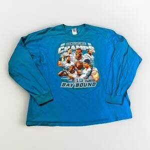 Carolina Panthers 2015 NFC Champions Bay Bound NFL Shirt Cam Newton 2XL